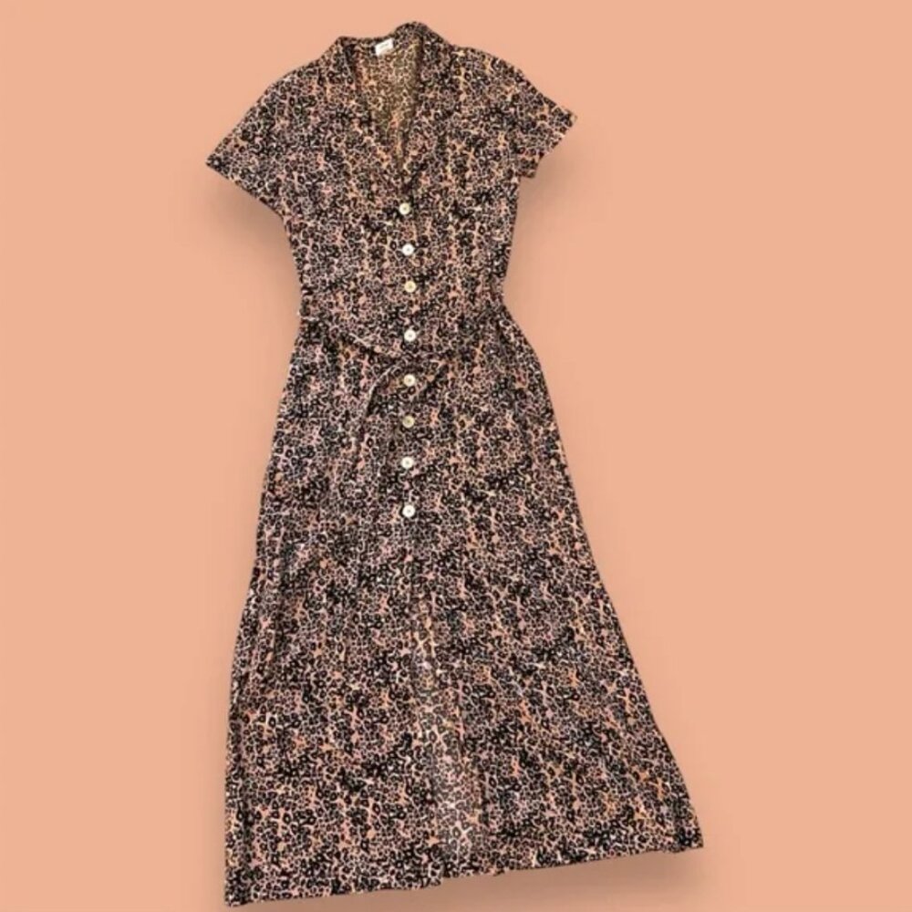 Wilfred Shirt Dress in Leopard Print